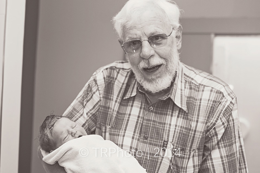 Oupa Dries and baby Andries Aucamp