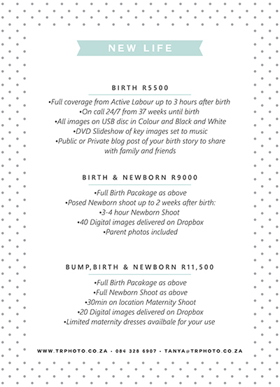 2017 Birth Packages